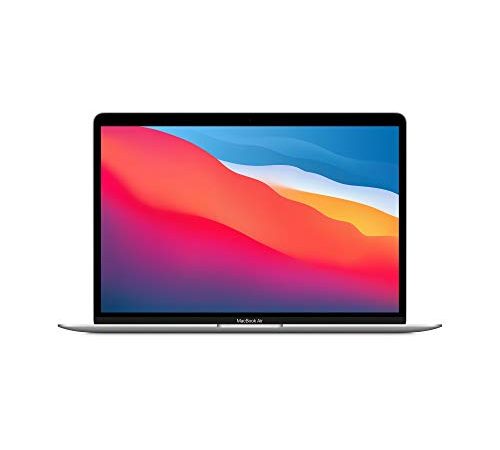 Apple PC Portatile MacBook Air 2020: Chip Apple M1, Display Retina 13", 8GB RAM, 256GB SSD, Tastiera retroilluminata, Videocamera FaceTime HD, Touch ID - Argento