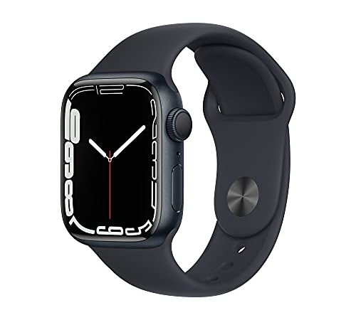 Apple Watch Series 7 (GPS) Cassa 41 mm in alluminio color mezzanotte con Cinturino Sport color mezzanotte - Regular