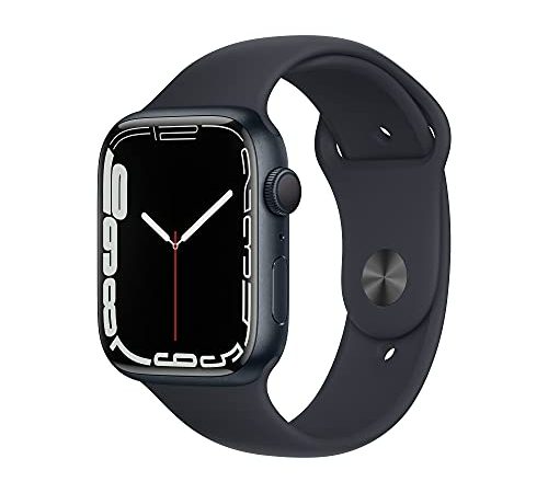 Apple Watch Series 7 (GPS) Cassa 45 mm in alluminio color mezzanotte con Cinturino Sport color mezzanotte - Regular