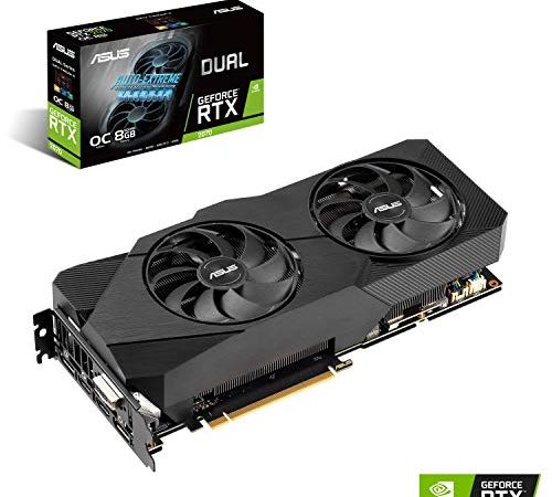 ASUS GeForce RTX 2070 Super Overclocked 8G EVO GDDR6 Dual-Fan Edition VR Ready HDMI DisplayPort Gaming Scheda grafica DUAL RTX 2070