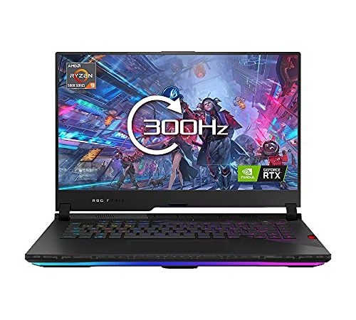 ASUS ROG Strix G533QS GeForce RTX 3080 300HZ Gaming Laptop (AMD Ryzen 9-5900HX, Nvidia GeForce RTX 3080, 32GB RAM, SSD da 2 TB, Opto meccanico per chiave RGB, Windows 10)