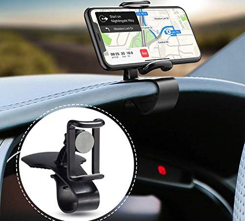 BEENLE Cruscotto Supporto Cellulare Auto, 2 in 1 Smartphone Supporto Universale Rotazione di 360° Porta Cellulare da Auto Presa dell’Aria per iPhone Samsung Huawei Xiaomi Telefono