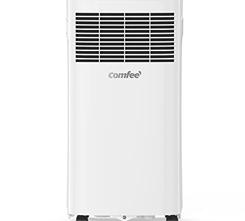 COMFEE' Condizionatore d'Aria Portatile, 5000 BTU/h, Efficiente e Comfortevole, Ridotto Consumo Elettrico in Stand-By, Timer, Funzione Follow Me, Installazione e Trasporto Semplificati