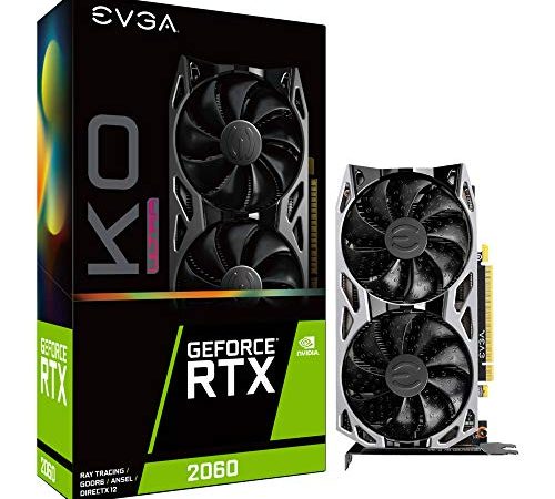 EVGA GeForce RTX 2060 KO ULTRA GAMING, 06G-P4-2068-KR, 6GB GDDR6, Dual Fans, Metal Backplate