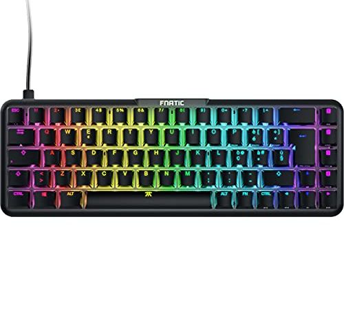 FNATIC STREAK65 Italiano - Tastiera Meccanica da Gioco RGB Compatta - Interruttori Lineari a Velocità Fnatic - Layout 65% (60 65 Percento) - Basso Profilo - Tastiera Esports (Layout italiano; QWERTY)