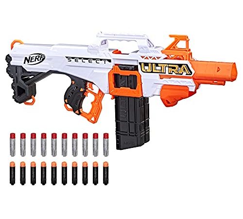 Hasbro Nerf Ultra - Select, blaster completamente motorizzato, lancia a distanza o con precisione, include caricatori e dardi, compatibile solo con dardi Nerf Ultra