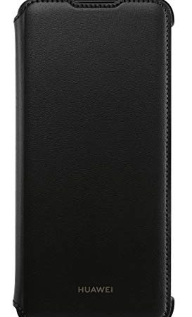 Huawei Pu Custodia Flip Cover per P Smart 2019 in Ecco Pelle, Nero