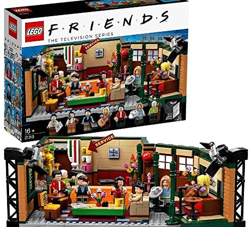 LEGO Ideas Central Perk, Gadget per il 25° Anniversario della Serie TV Friends, con Iconica Caffetteria e 7 Minifigure, Costruzioni per Adulti, 21319