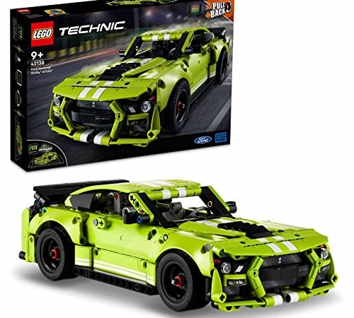 LEGO Technic Ford Mustang Shelby GT500, Modellino Auto da Costruire, Macchina Giocattolo, con App AR, 42138