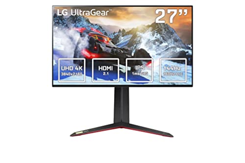 LG 27GP950 UltraGear Gaming Monitor 27" UltraHD 4K NanoIPS 1ms HDR 600, 3840x2160, G-Sync Compatible e AMD FreeSync Premium Pro 160Hz, HDMI 2.1 VRR (eARC), Display Port 1.4, USB 3.0, AUX, Flicker Safe