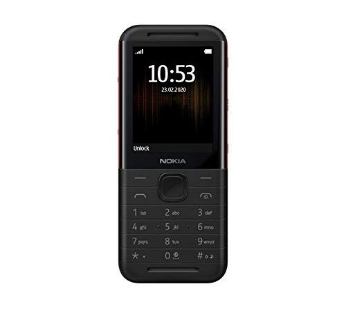 Nokia 5310 Telefono Cellulare Dual Sim, Display 2.4" a Colori, Bluetooth, Fotocamera, Nero/Rosso [Italia]