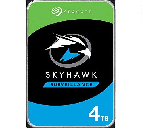 Seagate SkyHawk, 4 TB, Hard Disk Interno per Applicazioni Video, Unità SATA 6 GBit/s, 3.5", Cache 64 MB, 3 Anni servizi Rescue in-house, Pacchetto di Facile Apertura (ST4000VXZ07)