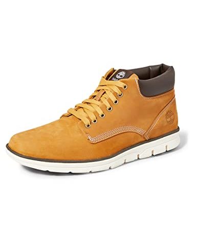 Timberland Bradstreet Leather Sensorflex, Stivali Chukka Uomo, Giallo (Yellow Wheat Nubuck), 41 EU