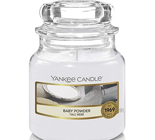 Yankee Candle Candela Profumata In Giara Piccola, Bianco