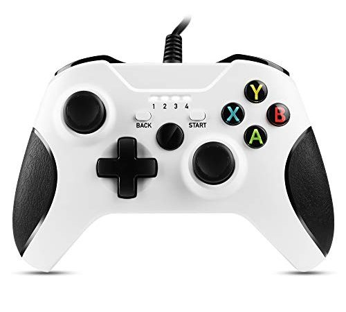 Zexrow Xbox One Game Controller, USB Cablato Gamepad, Design Doppia Vibrazione con Ergonomico, Compatibile con Xbox One/X/S/Elite/Windows PC 7/8/10