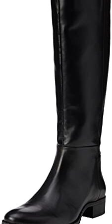 Geox D LACEYIN E, Stivale al Ginocchio Donna, Schwarz, 35 EU