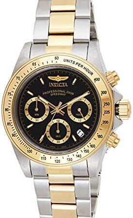 Invicta Speedway Orologio Uomo Quarzo, 39.5mm, Nero, 9224