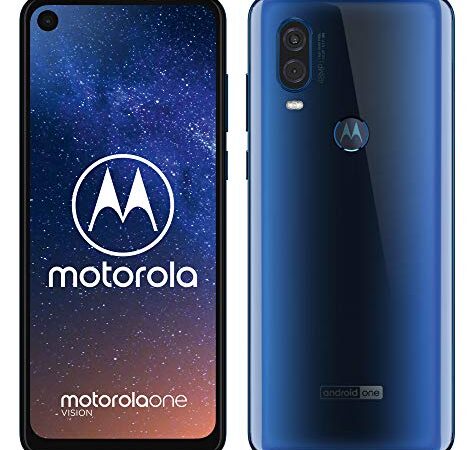 Motorola One Vision Dual SIM, 128GB, 48MP, Android 9 Pie, Display CinemaVision FHD+ da 6,3”, Blu (Sapphire Blue)
