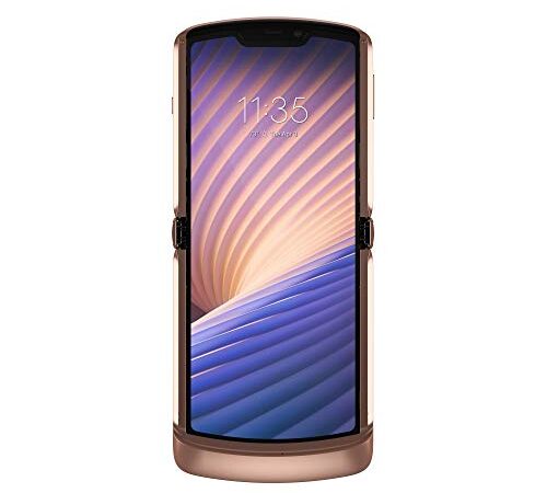 Motorola RAZR 5G (display flessibile 6.2", display esterno quick view 2.7", 5G, fotocamera 48 MP, octa-core Qualcomm Snapdragon 765, 2800 mAH, Dual SIM, 8/256GB, Android 10), Blush Gold