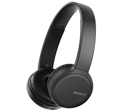 Sony WH-CH510 - Cuffie wireless on-ear - Bluetooth - compatibili con Google Assistant e Siri - Batteria fino a 35 ore - Ricarica Rapida (10 min. per 90 min. di riproduzione) - Nero