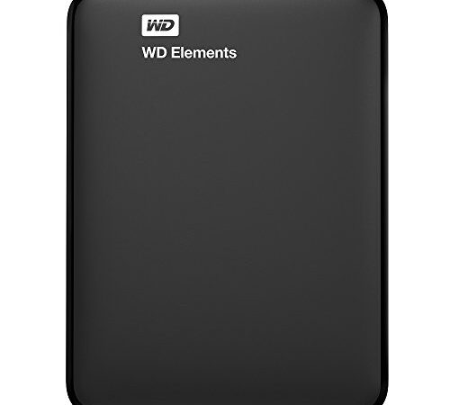 WD Elements Portable 3.0 HDD Esterno, 3.50 Pollici, USB 3.0, 1000 GB, Compatibilità Mac, Nero