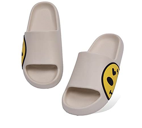 Ciabatte Donna Uomo estive da Spiaggia Sandali,Ciabatte Morbide per Bambini Bagno,Doccia,Pantofole Antiscivolo Infradito per Interni ed Esterni(Bianco,40/41 EU)