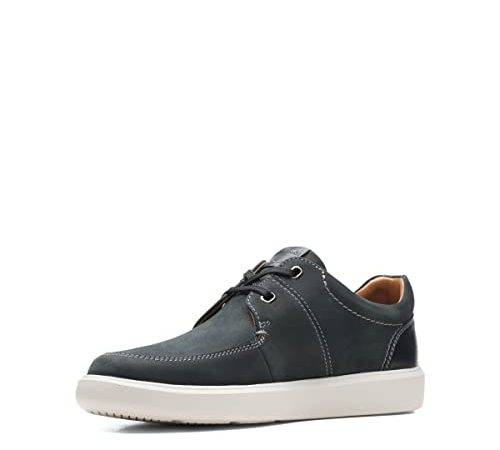 Clarks Cambro Lace, Scarpe da Ginnastica Uomo, Nero Nubuck, 42 EU