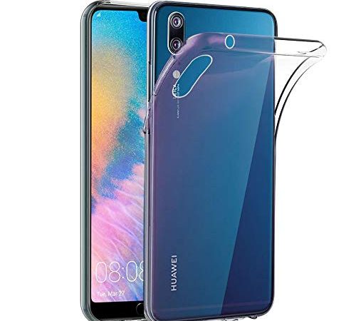 ebestStar - Cover Compatibile con Huawei P20 Custodia Trasparente Silicone Gel TPU Protezione Morbida e Sottile, Trasparente [Apparecchio: 149.1 x 70.8 x 7.7mm, 5.8'']