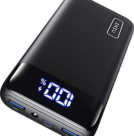 INIU Power Bank, 22,5W Ricarica Rapida 20000mAh Caricatore Portatile PD3.0 QC4.0, Powerbank 3A USB C (Input&Output) con Torcia Pacco Batteria per iPhone 13 12 X Pro Samsung S21 iPad Huawei Xiaomi ecc.