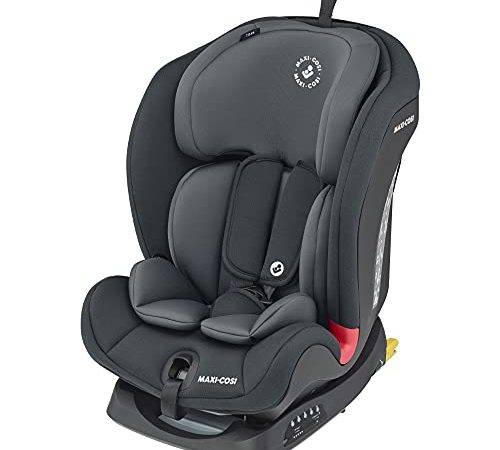 Maxi-Cosi Titan Seggiolino auto 9-36 kg isofix reclinabile in 5 posizioni, seggiolino auto gruppo 123 per bambini 9 mesi - 12 anni circa, colore Basic Grey