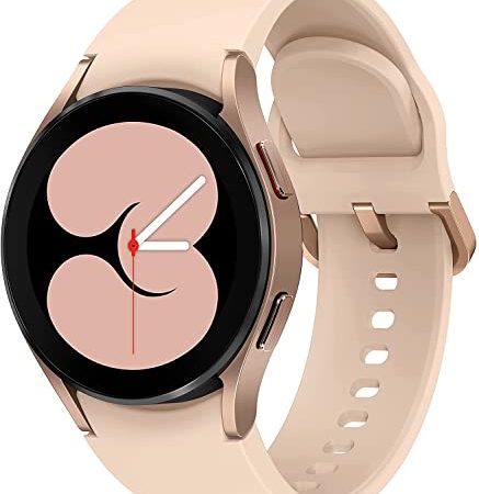 Samsung Galaxy Watch4 40mm Orologio Smartwatch, Monitoraggio Salute, Fitness Tracker, Batteria lunga durata, Bluetooth, 2021, Oro Rosa