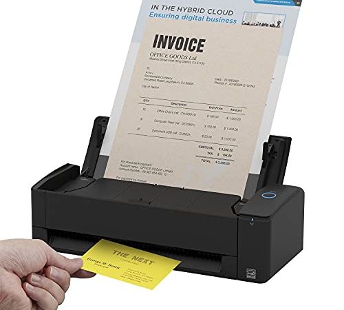 ScanSnap iX1300 - Scanner da tavolo per documenti - Nero - Dal biglietto da visita fino al formato A4, fronte/retro, USB 3.2 e WiFi