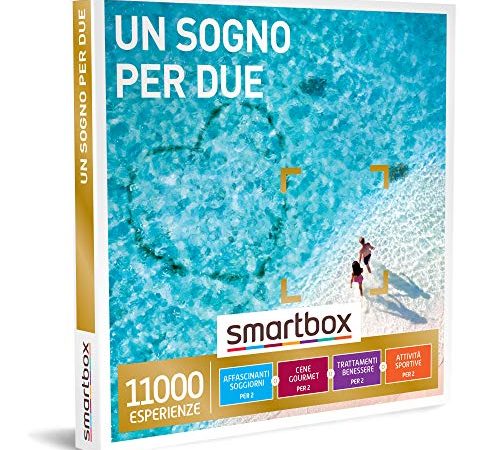 smartbox - Cofanetto Regalo Un Sogno per Due - Idea Regalo di Coppia - Soggiorni, cene, Benessere o attività Sportive per 2