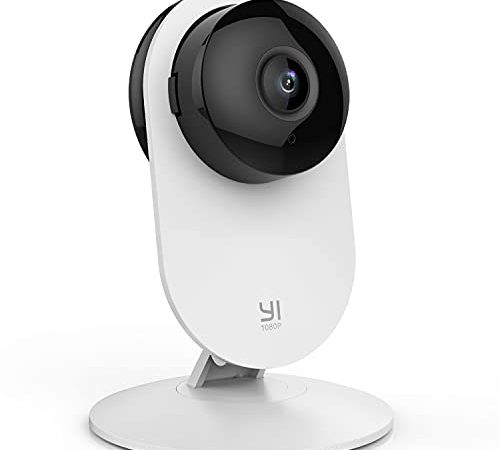 YI Home Camera 1080p ,Telecamera Wi-Fi Interno Compatibile con Alexa ,Telecamera IP per Bambini con Sensore Rilevamento Movimento,Notifiche Push in Tempo Reale,Audio Bidirezionale,Visione Notturna