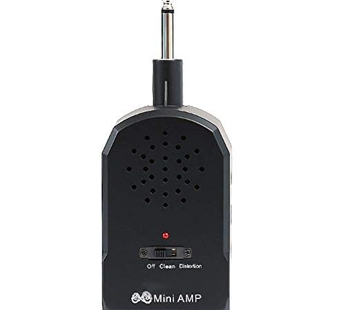 ZXCV Portatile Guitar Amp Elettrico Mini Amplificatore per Chitarra (Invia Un Regalo a Sorpresa),Nero