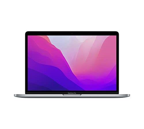 2022 Apple PC Portatile MacBook Pro con chip M2: display Retina 13", 8GB di RAM, 256GB ​​di archiviazione ​​​​​SSD ​​​​​​​Touch Bar, tastiera retroilluminata; color​​​​​​​ Grigio siderale