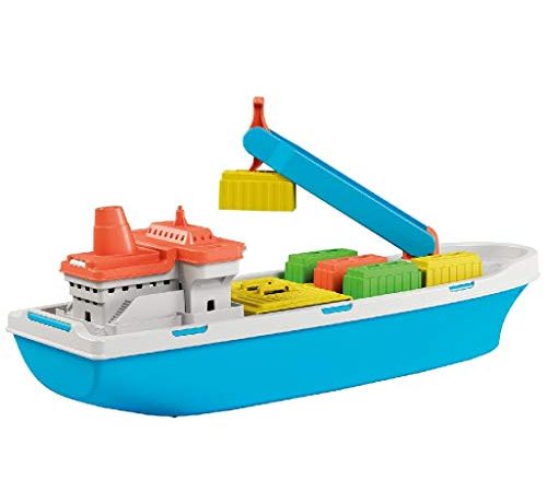 ADRIATIC Nave Cargo Barca in Plastica Gioco Estivo Estate Giocattolo 268, Multicolore, 8002936837004