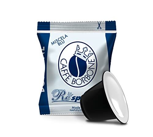 Caffè Borbone Respresso, Miscela Blu - 100 Capsule - Compatibili con le Macchine ad uso domestico Nespresso ®*