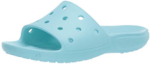 Crocs Classic Crocs Slide Unisex - Adulto Slide, Sandali a Punta Aperta, Blu (Ice Blue), 37/38 EU