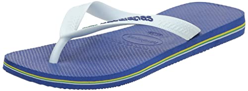 Havaianas Brasil Logo, Infradito Unisex-Adulto, Blue Marine, 43/44 EU