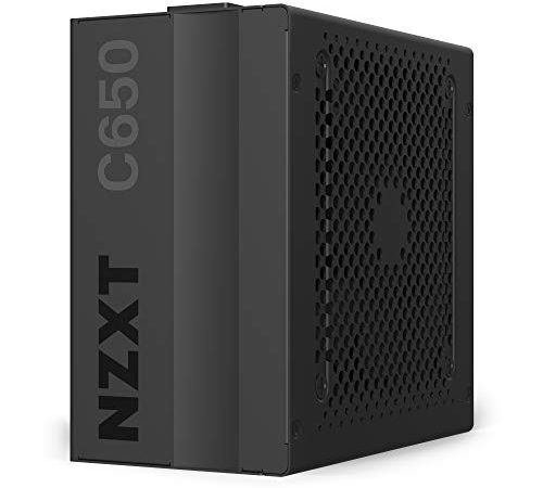 NZXT C650 - NP-C650M-EU - Alimentatore da 650 Watt - Certificato 80+ Gold - Controllo ibrido silenzioso della ventola - Cuscinetti fluidodinamici - Design modulare - Alimentatore da gioco ATX