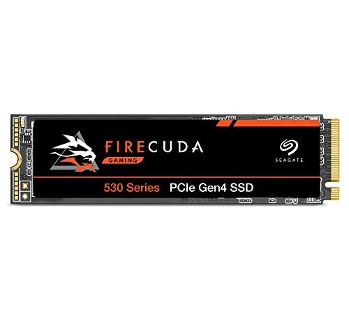 Seagate FireCuda 530 NVMe SSD, 500 GB, SSD Interno, M.2, 4 porte PCIe Gen4, NVMe 1.4, 7.300 MB/s, tecnologia 3D TLC NAND, 640 TBW, Per PS5/PC, 3 anni Rescue Services (ZP500GM3A013)