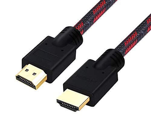 SHULIANCABLE Cavo HDMI, Cavo HDMI Alta Velocità con Ethernet,Supporta HD1080p 3D HDR ARC CEC, Cavetto HDMI Compatibile PS3, Xbox, TV Box, TV, Proiettore (1m)