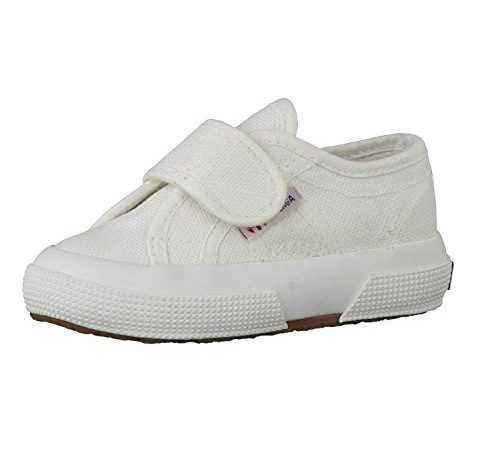 Superga 2750 BSTRAP, Scarpe da ginnastica Unisex - Bambini e ragazzi, Bianco (White 901), 21 EU