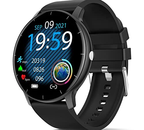 TAOPON Smartwatch per Android iOS IP67 Smart watch Impermeabile con Touch Screen Orologio Digitale Fitness Tracker Cardiofrequenzimetro Monitor Pressione Sanguigna Contapassi Donna Uomo Activity Watch