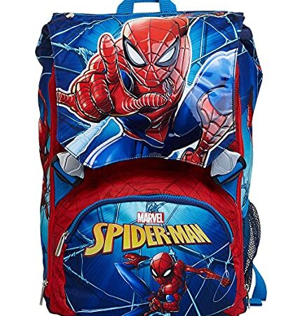 Zaino Scuola Seven Sdopp. Spiderman Wall Crawler, Blu