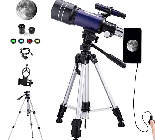 BEBANG Telescopio per Bambini Adulti Principianti, Professionale Rifrattore Astronomico Telescopio con Treppiede Regolabile