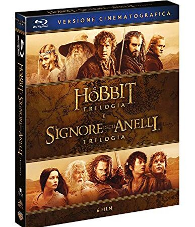 Lo Hobbit,Il Signore Degli Anelli (Box 6 Br) Trilogie Cinematografiche [Esclusiva Amazon]