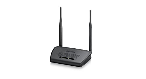 Zyxel N300 Wireless Cable Router per Gaming e Media con 2 Antenne Omni 5 dBi [NBG418NV2]