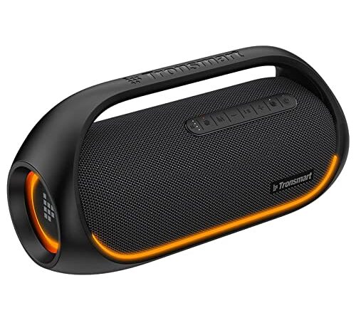 Cassa Bluetooth, Tronsmart Bang 60W Speaker Bluetooth Portatile, Impermeabile Altoparlante Bluetooth, Bassi Potenti Con Luci, Incorporato Powerbank, NFC, U-disk, Carta di TF,AUX, APP Forte feste